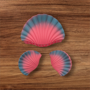 leaf patterns hair clip