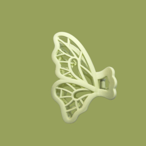 Butterfly-inspired hair clip