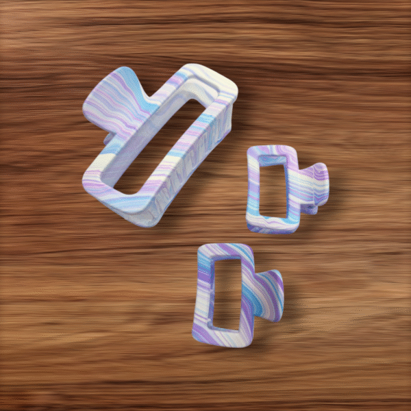 Pastel Wave Hair Clip Set