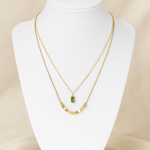 Green Rectangular Pendant