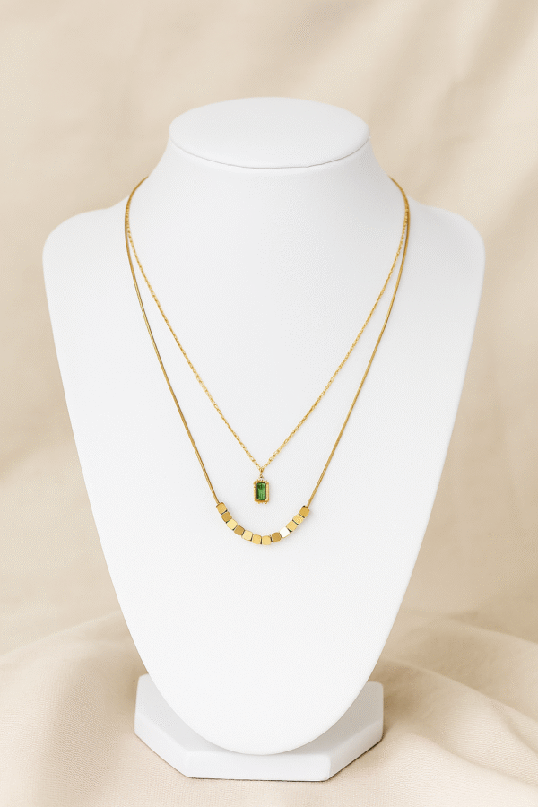 Green Rectangular Pendant