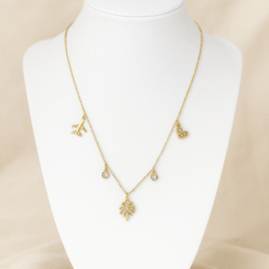 Travel Charm Gold Chain