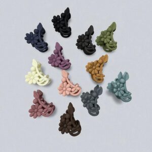 Matte Flower Claw Clip
