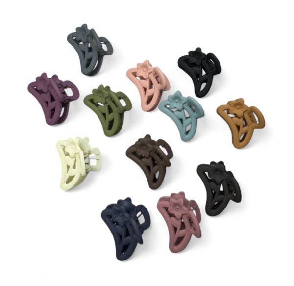Floral Matte Claw Clip