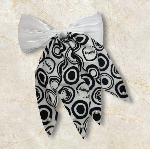 Elegant Duo Bow Hair Clip - Image 2