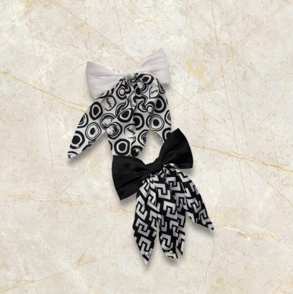 Elegant Duo Bow Hair Clip