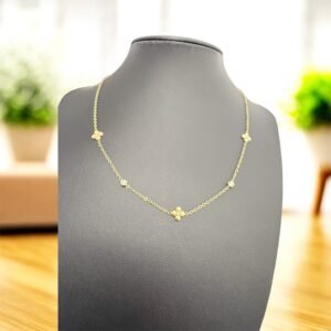 Delicate Floral Gold Chain
