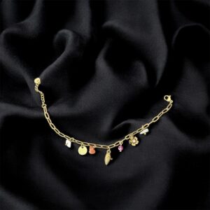 Gold Multi-Charm Bracelet