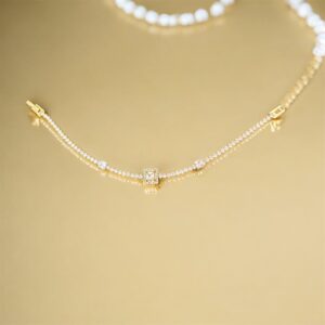 Gold Crystal Tennis Bracelet