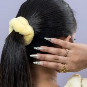 ultra-soft fluffy scrunchies