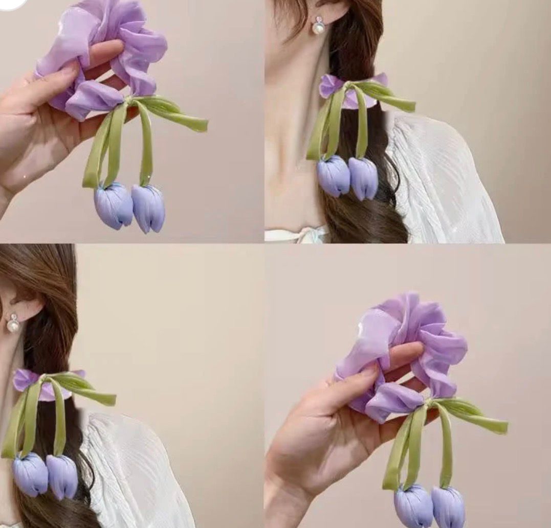 Tulip Bloom Scrunchies - Image 3